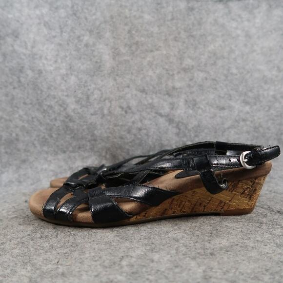 Aerology by Aerosoles Shoes Womens 6 Sandals Slingback Wedge Open Toe Comfort - Picture 3 of 11